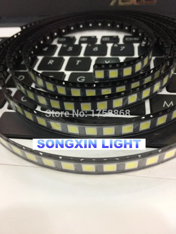 1000 шт./лот 5050 белый-CW теплый белый-PLCC-6 WW 3-CHIPS smd led 6000-6500k/2800-3200k 10-18LM 0 2 W высокое
