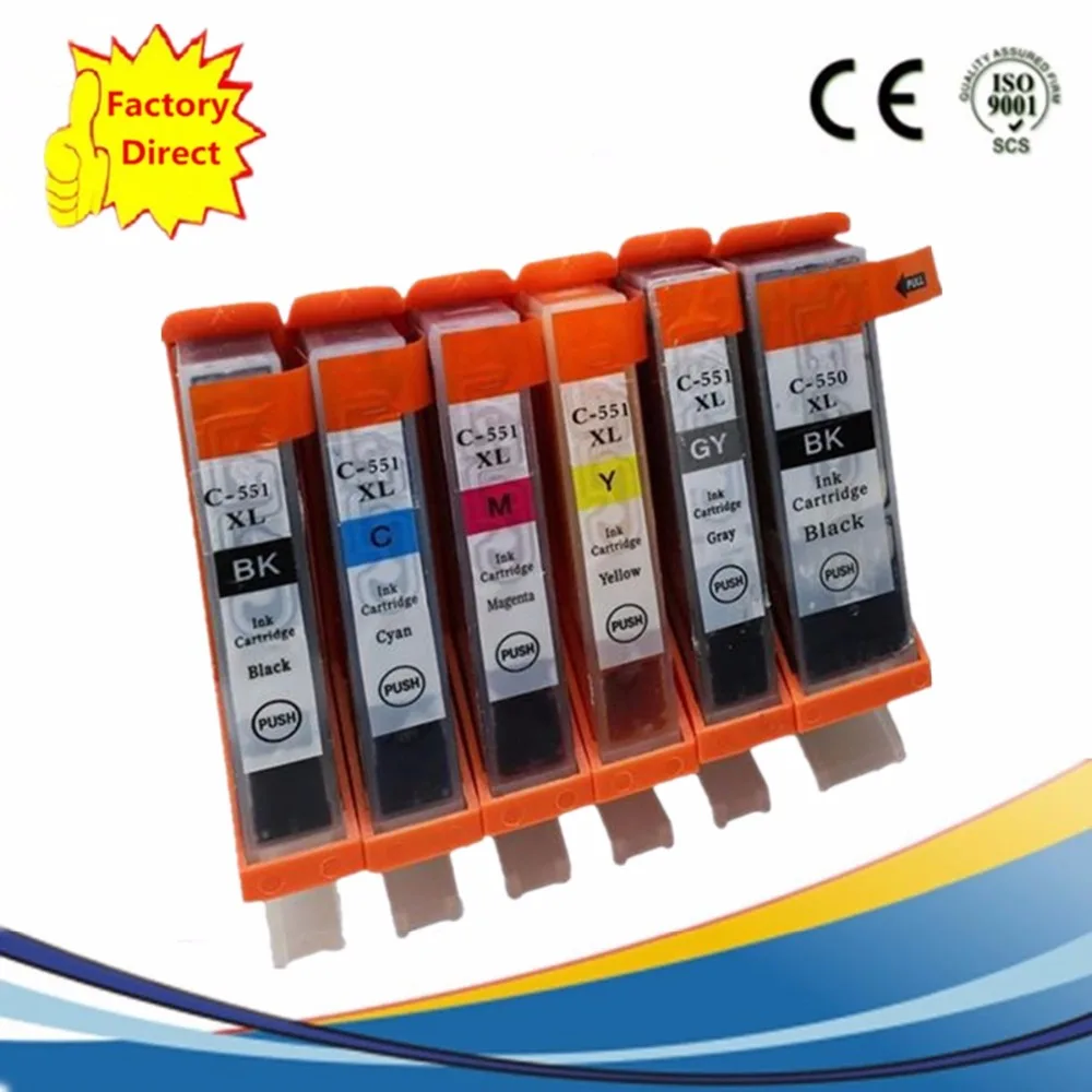 PGI550 PGI 550 551 PG чернильный картридж замена для Pixma MG6350 MG7150 IP8750 MG 6350 7150|ink cartridge|replacement