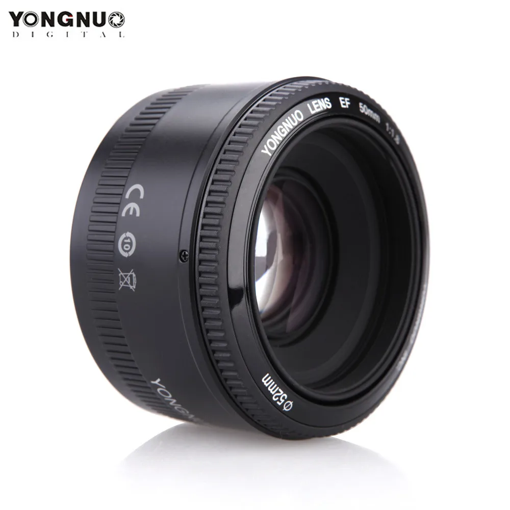 Объектив YONGNUO YN50mm F1.8 YN EF 50 мм объектив YN50 апертура с автофокусом для зеркальных