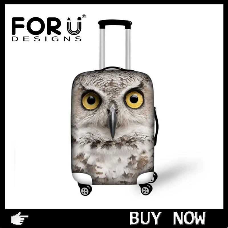 FORUDESIGNS 3D Граффити Защитная крышка для чемодана Водонепроницаемый туристический багажный чехол костюм для 18-30 дюймов Чехол Эластичный чехол для чемодана