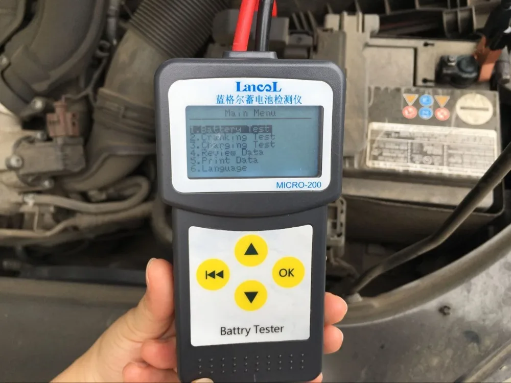 Lancol MICRO-200 12 В Aumotive тестер емкости батареи автомобиля CCA автомобильный тестер батареи анализатор для свинцово-кислотных