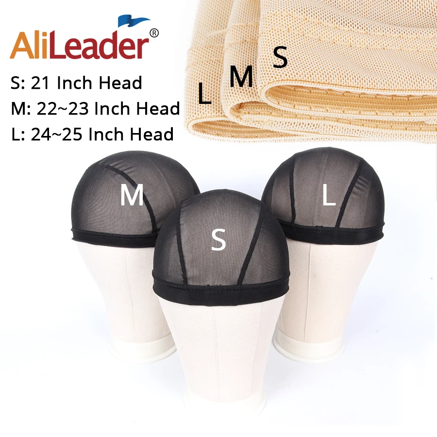 Колпачок для парика Alileader 2 шт./лот черный светлый телесный сетчатый дышащий