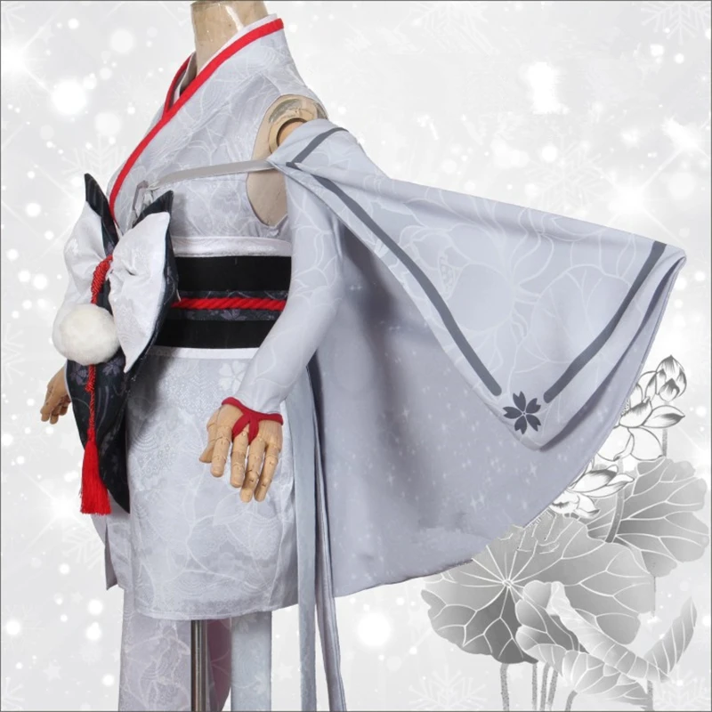 Onmyoji игра косплей Xue Nv MOBA костюм на Хэллоуин кимоно Женская Униформа + головной