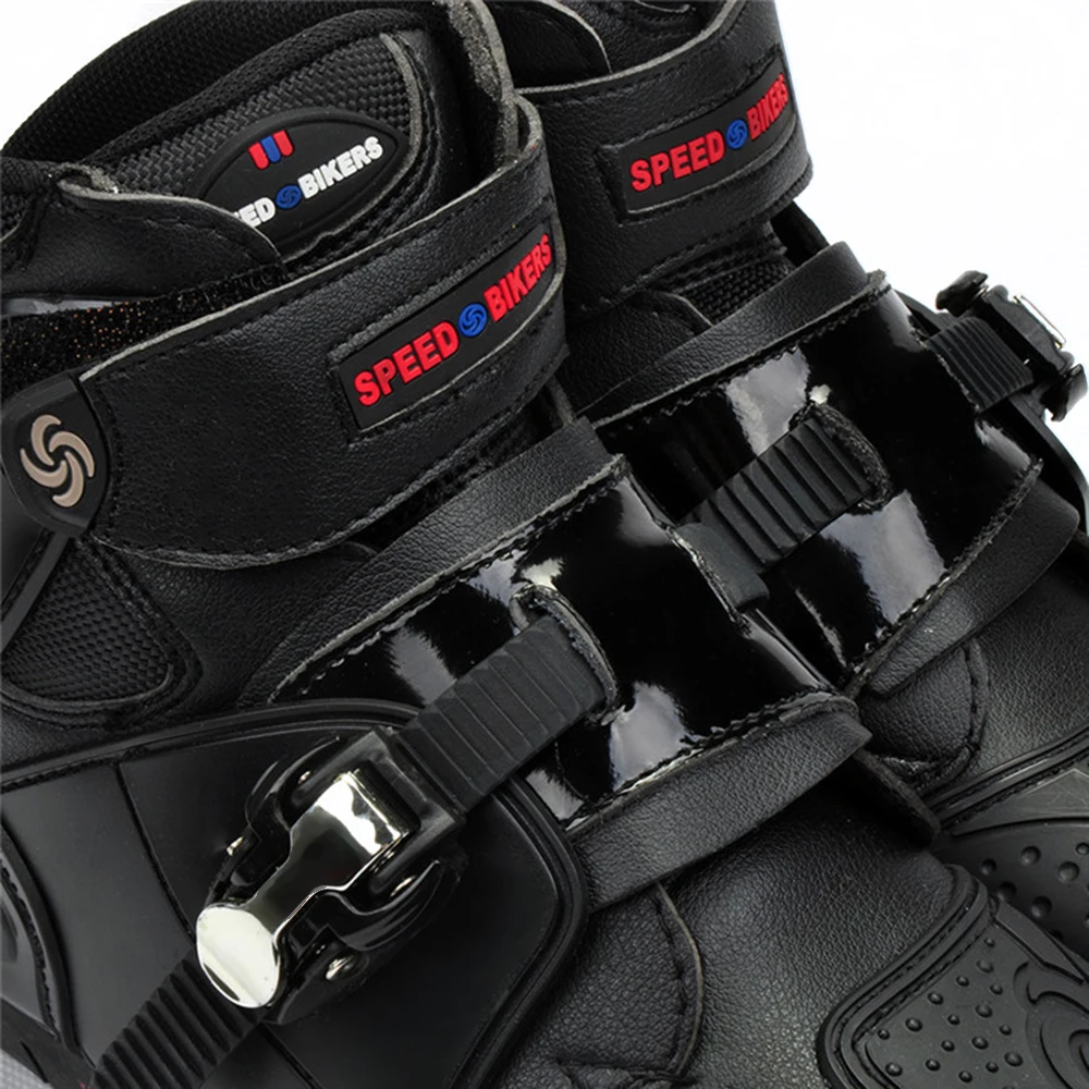 Motorcycle Ankle Racing boots speed BIKERS leather race riding street moto Motorbike Touring Chopper protective gear Shoes|motorcycle shoes|racing