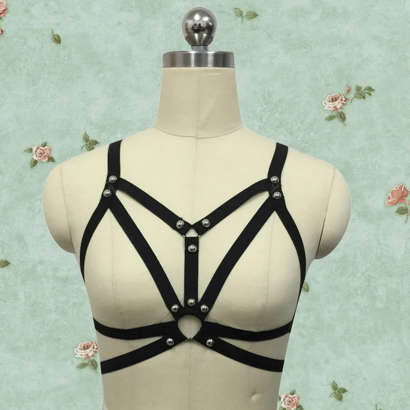 Рождественская одежда сексуальная Женская Новинка модная черная портупея для