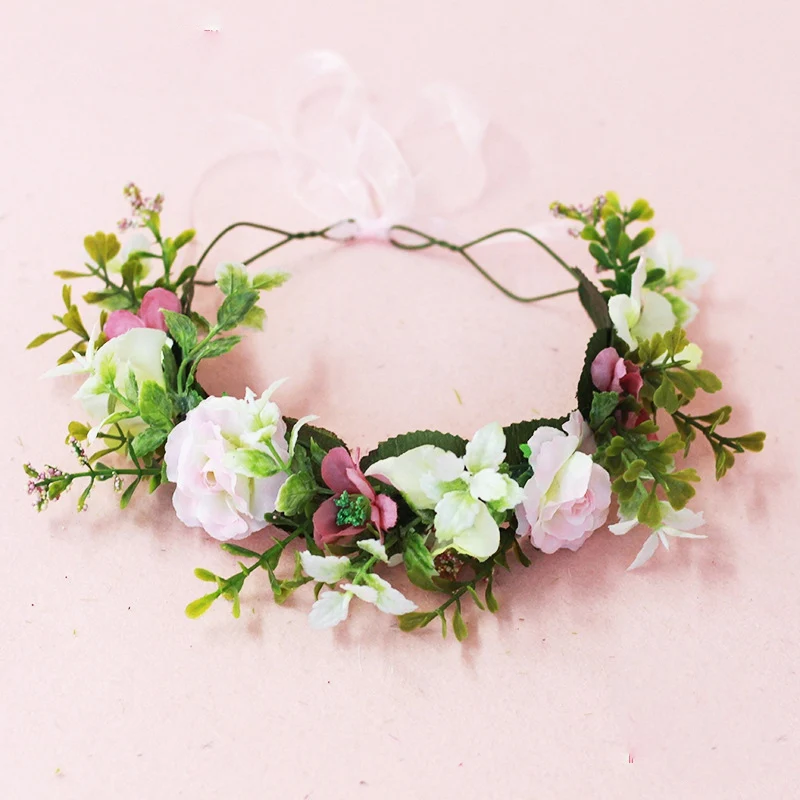 Корейский стиль сладкий лес Женская гирлянда ручной работы hooping невесты