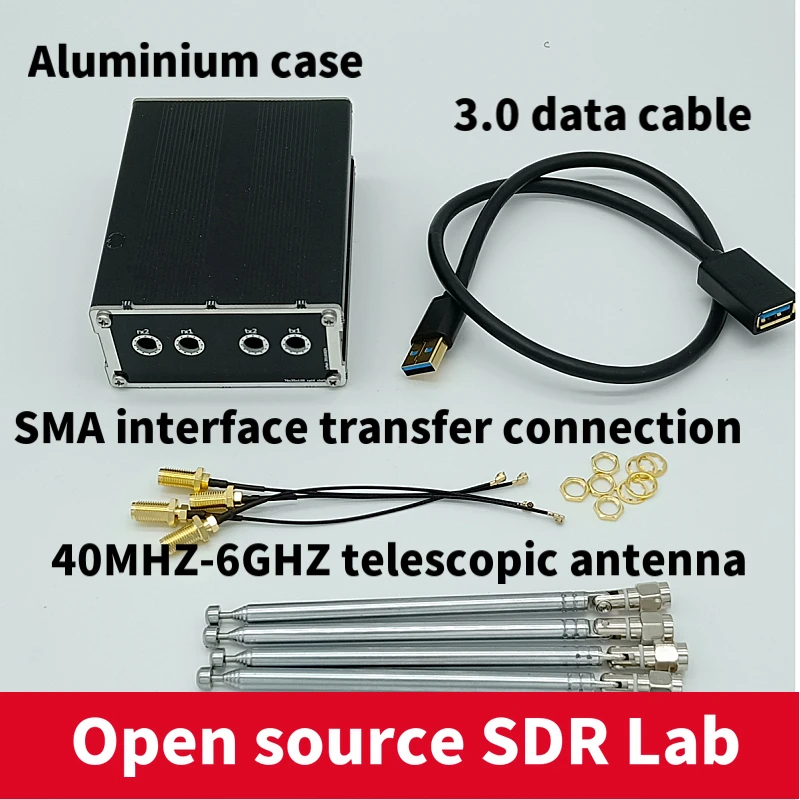 Алюминиевый корпус, черный чехол для LimeSDR type-A или type-B