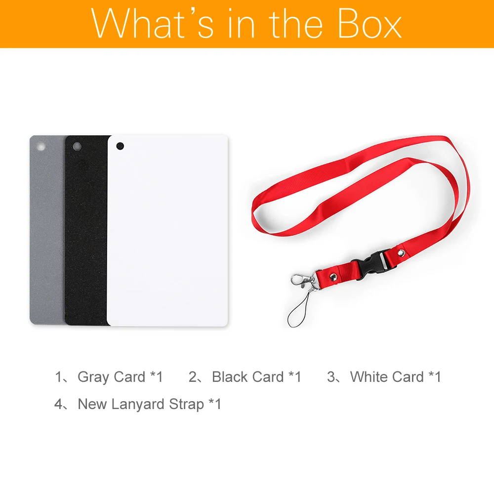 3 в 1 цифровые Белые Черные Серые Карты баланса 18% серые карточки карманного