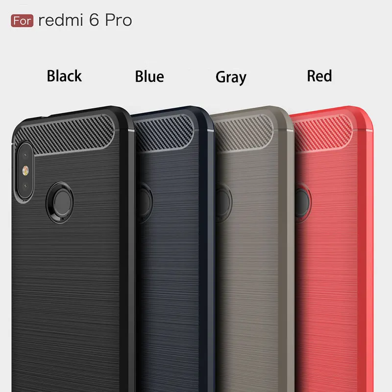 Thin Soft Tpu Phone Case For Redmi 6 Matte Non-slip Silicone Protective Back Cover 6A Business Pro | Мобильные телефоны и