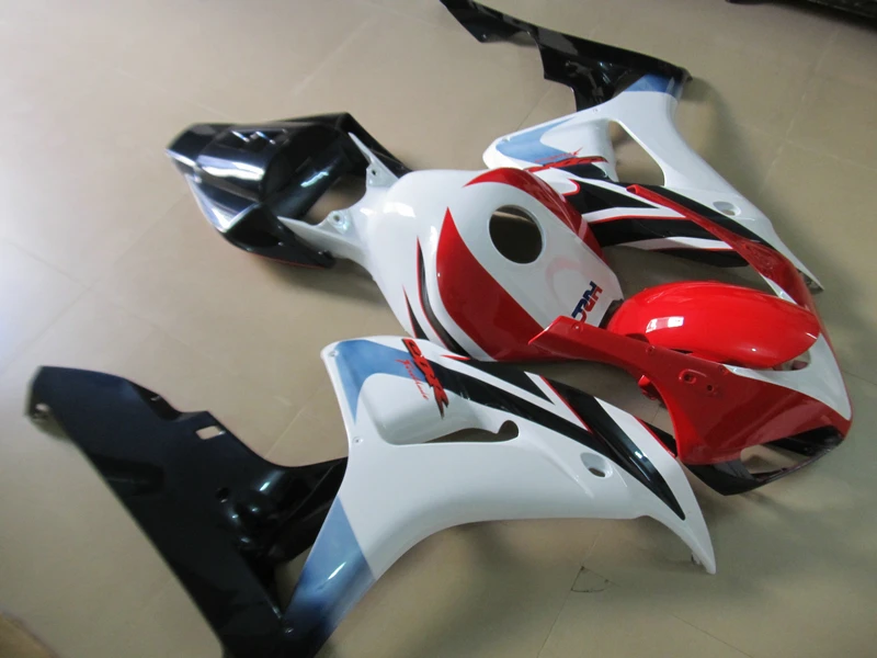 Обтекатель 100% подходит для Honda CBR1000RR 2006 2007 красный белый черный обтекатель CBR 1000RR 06