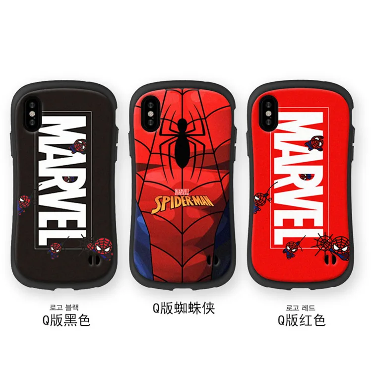 Маленький поясной мягкий силиконовый супергерой Marvel Человек Паук iface чехол для телефона для apple iphone 11 pro Max XS XR X 6 6s 7 8 Plus iface