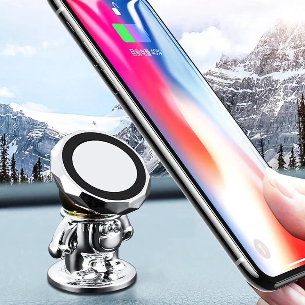 Мини Вращающийся на 360 градусов Магнитный держатель для телефона GPS