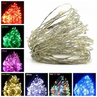 1251020m fairy lights copper wire led string lights holiday lighting for christmas tree garland wedding party decoration