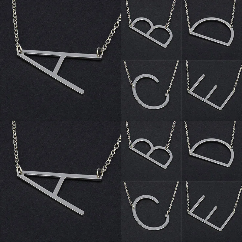 Винтажное модное ожерелье с буквами цветные 26 английские буквы подвеска чокер