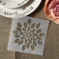 hot 13cm leaves diy layering stencils wall painting scrapbook coloring embossing album decorative card template