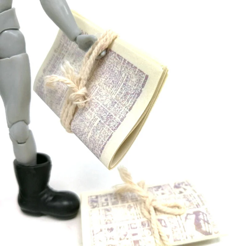 

1:12 Dollhouse Miniature 1 bundle of Newspaper for Children Toy Accessories hot sale