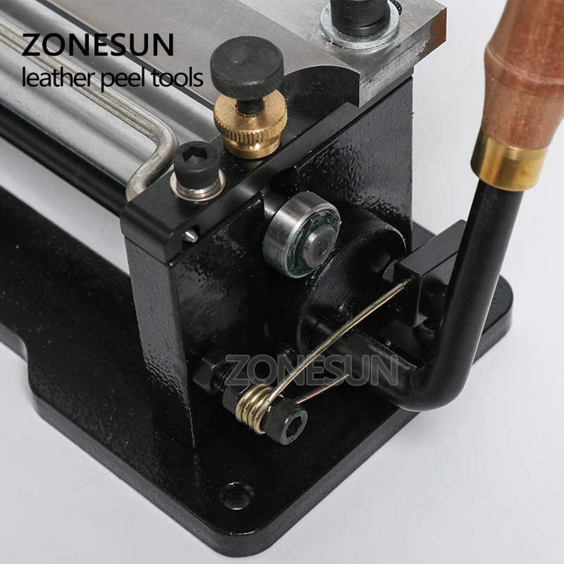 ZONESUN 6 &quotдюймов Руководство Кожа skiver кожи пилинг инструмент DIY лопатой машины