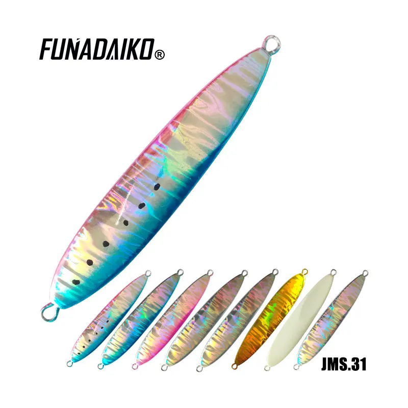 5 шт./лот свинцовая джиг приманка FUNADAIKO светящаяся Зебра для рыбной ловли