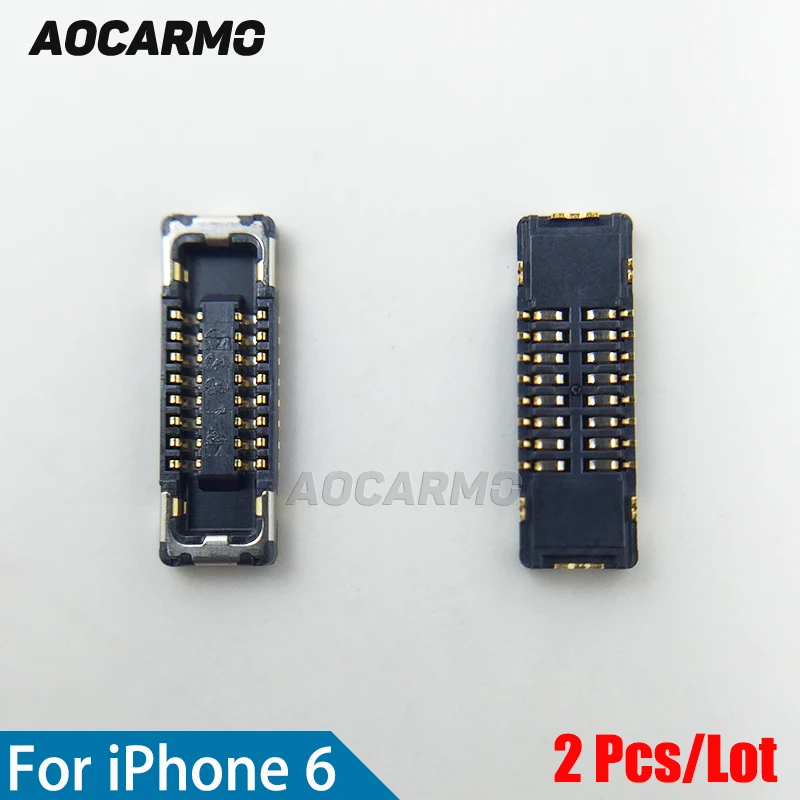 2 шт./лот Шлейф для разъема iPhone 6 4 7 дюйма|flex cable|touch idflex cable connector |
