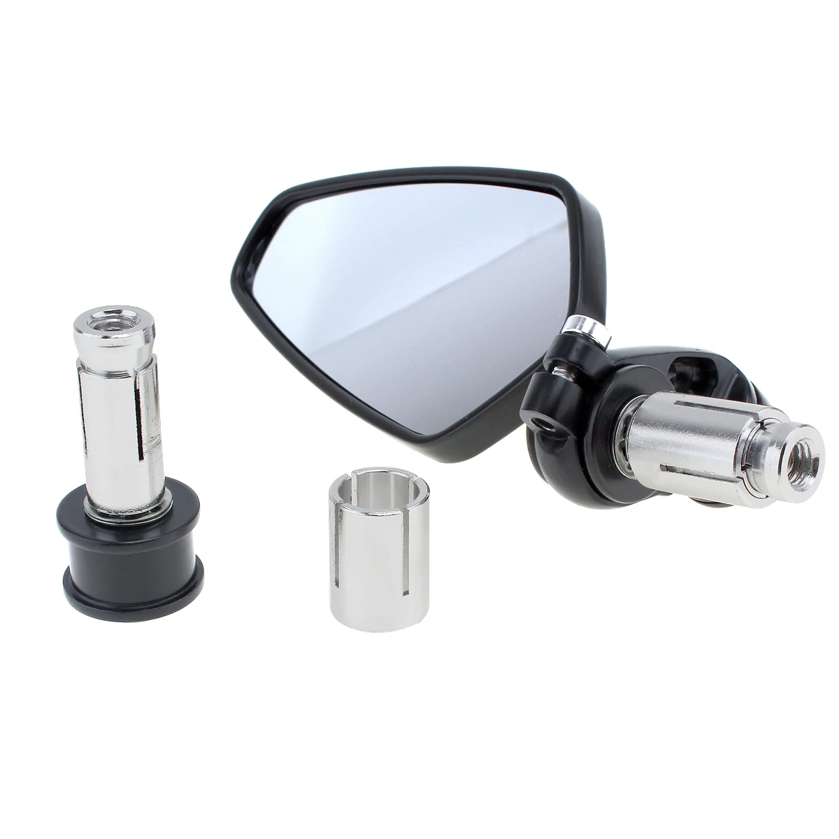 

Universal 2x7 8" Aluminum Motorcycle Rearview Mirror Black Billet Bar Side Mirror 180 degree adjustable for Motorcycle Motorbike