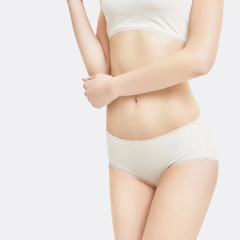 Антибактериальное шелковое нижнее белье для женщин 3 А комфортные хлопковые