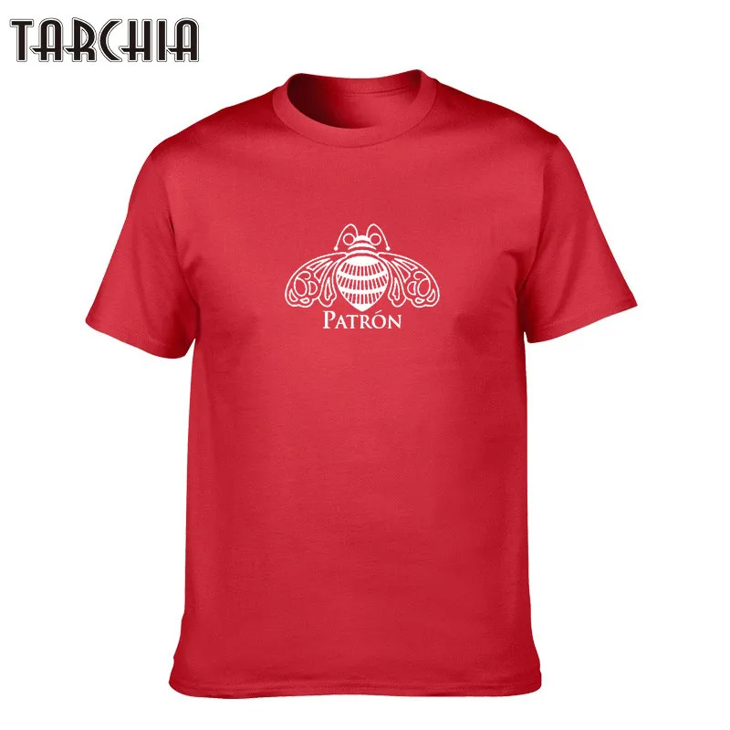 Футболка мужская TARCHIA с круглым вырезом и коротким рукавом принтом патрон моли |