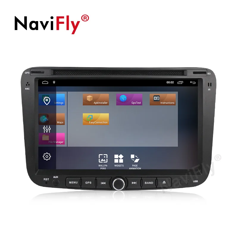 NaviFly Android9.1 32G ROM Russian menu russia car CD player for Emgrand EC7 2012 2013 2014 with USB SD GPS Navigator | Автомобили и