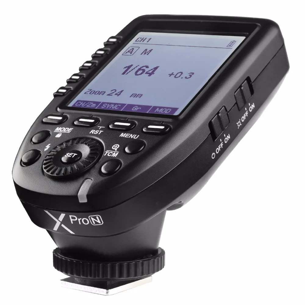 

Godox Xpro-N i-TTL II 2,4G беспроводной триггер для вспышки Высокоскоростная синхронизация 1/8000s X система с ЖК-экраном передатчик для Nikon D5 D4