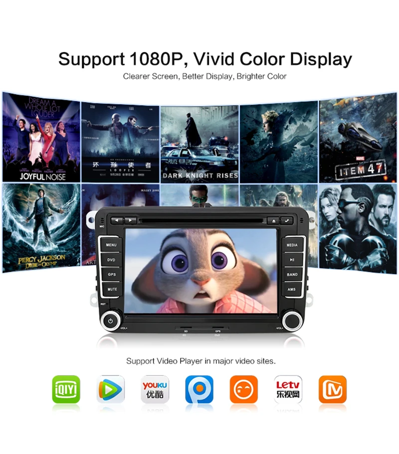 Авторадио 2 Din Android 7 1 автомобильный dvd плеер для VW Модели Авто Polo Golf Passat Tiguan Skoda Superb