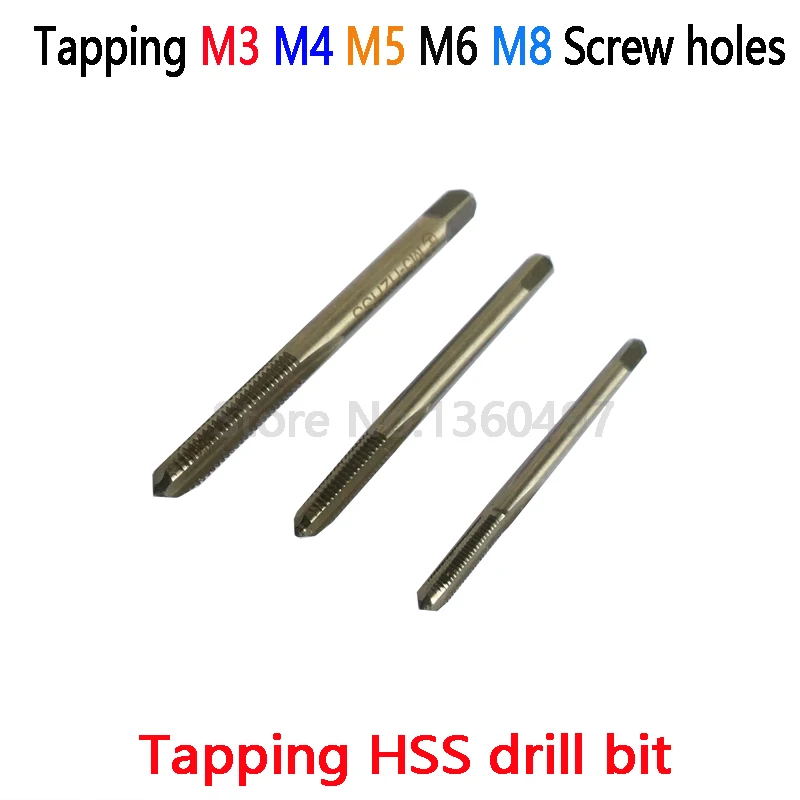 1 шт. нарезающее сверло M3 M4 M5 M6 M8 с отверстиями для винтов HSS|m3 m4|m8 screwscrew screw |