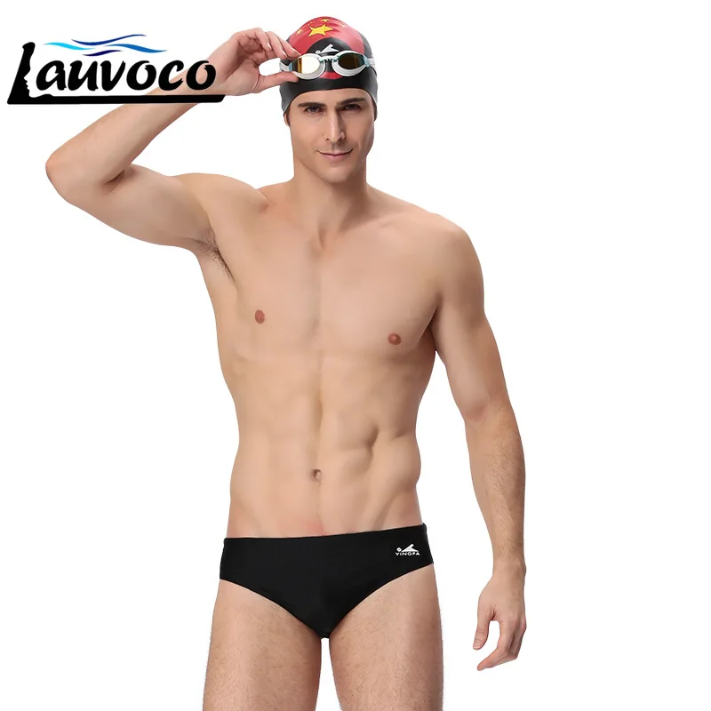 Yingfa плавки для мужчин Профессиональный полосатый купальник черный акулы