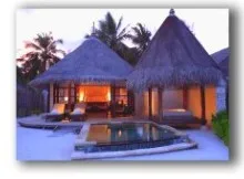 Оранжевый Светодиодные холсты живопись Maldives праздничный отдых с дачей морской пейзаж картина Настенный декор плакат и печать светильник большой размер - Цвет: Оранжевый