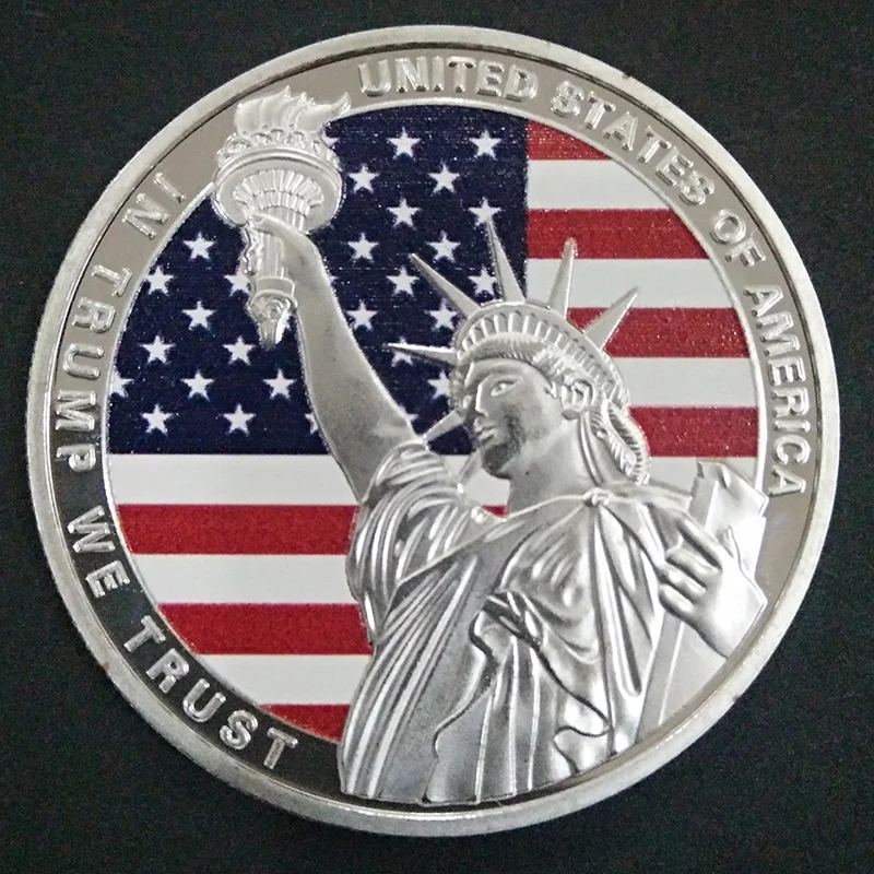 Donald Trump Commemorative Challenge Coin We Trust The 45th President United States of America Best Gift | Дом и сад