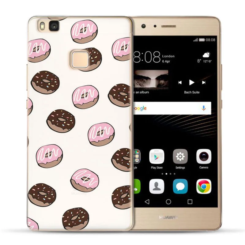 MLCRIYG Soft Phone Case For Huawei P9 Lite/P8 Lite/P10 Lite TPU Colorful Pizza Cake Watermelon Painted Silicone Fundas C056 |