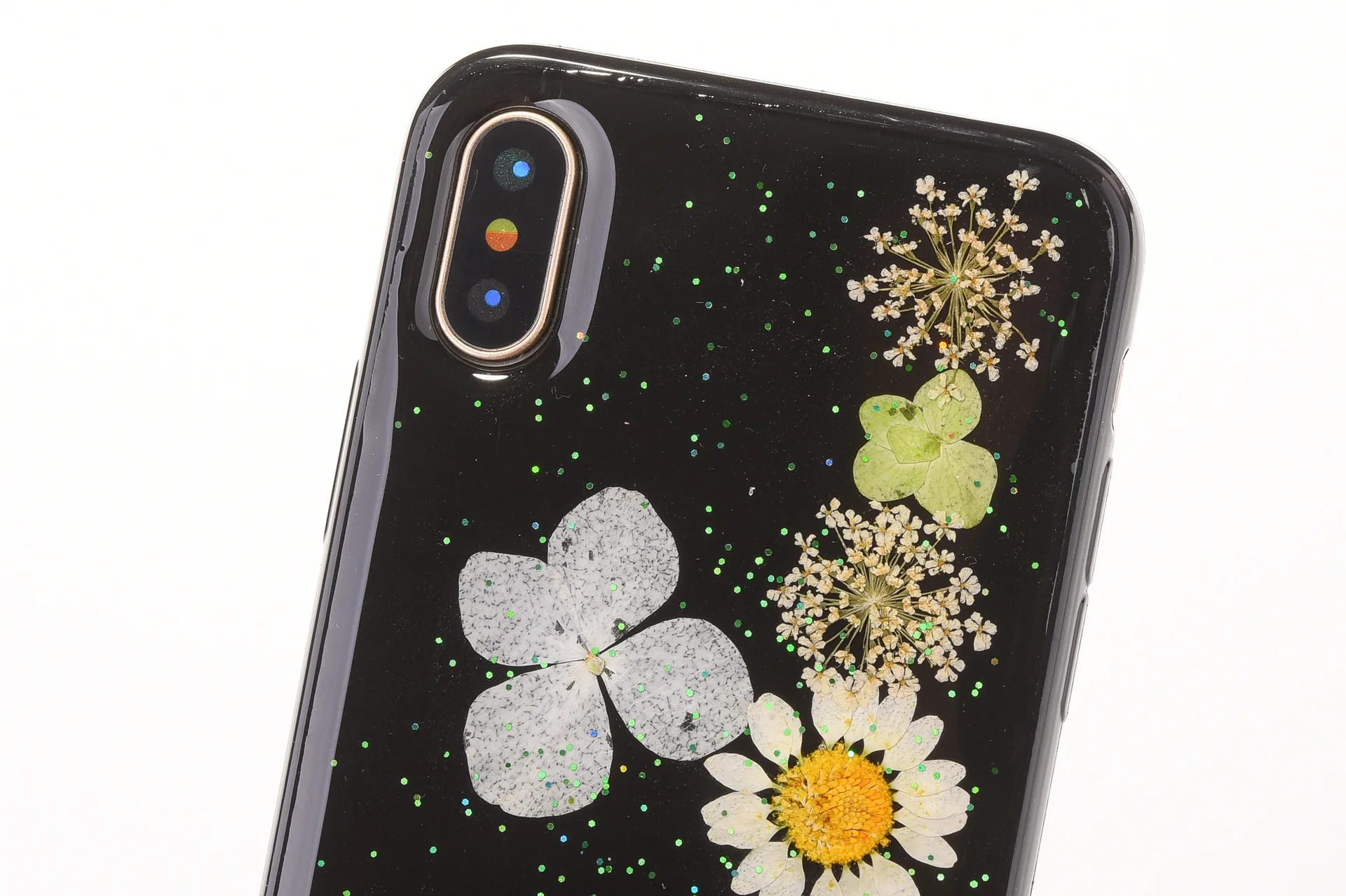 Роскошные сухие цветы чехол для iPhone X XS MAX XR 6 S 7 8 Plus прозрачный настоящий
