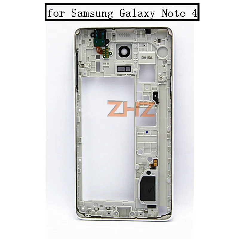 

Для Samsung Galaxy Note 4 N9100, одиночная карта, средняя рамка, рамка, корпус, лицевая панель, запасные части