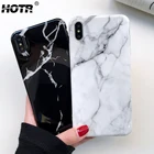 Черный Белый Мраморный чехол из ТПУ для iphone X XS XR XS Max для iphone 6 6s 7 8 plus, мягкая резиновая силиконовая задняя крышка, защитная сумка