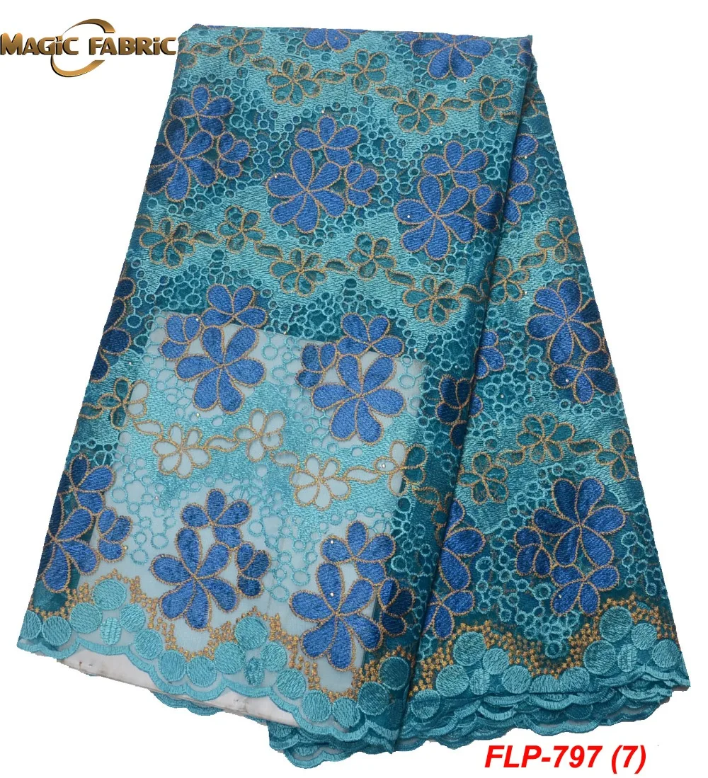 

African Lace Fabric 2018 High Quality 5yards Lace Tulle Lace Fabric African French Net Lace Fabric For Eveing Dress FLP-797