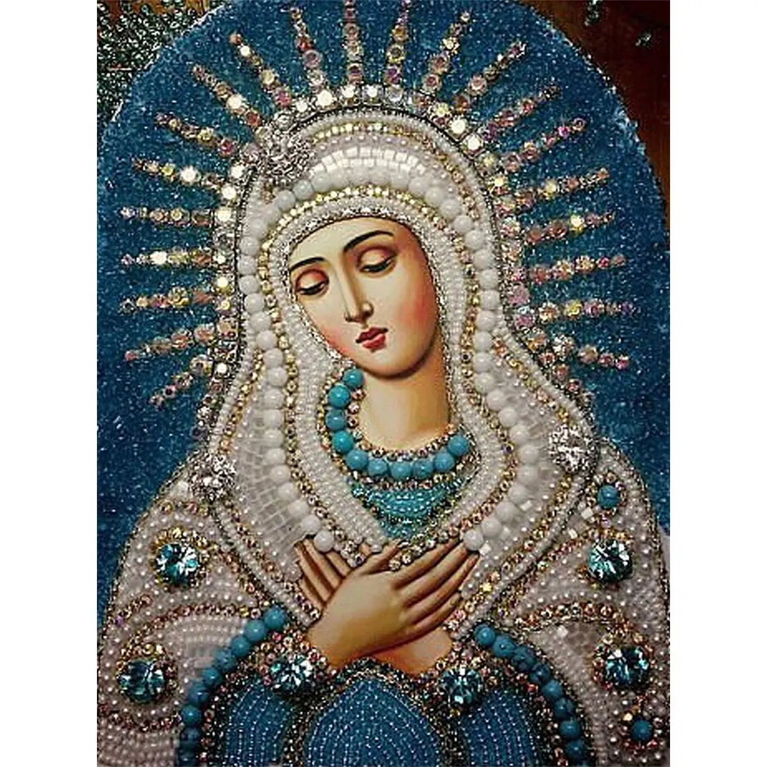 J-8 28x38cm Горячая Сделай Сам Алмазная вышивка крестиком 22 картина религиозная икона 5d алмазная вышивка мозаика Новогоднее украшение подарок - Цвет: J-8 28x38cm