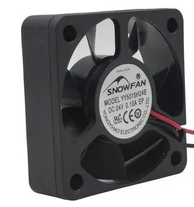 YY5015H24B 5015 5CM 0.1A 2 wire dual ball inverter fan cooling for 24V | Компьютеры и офис