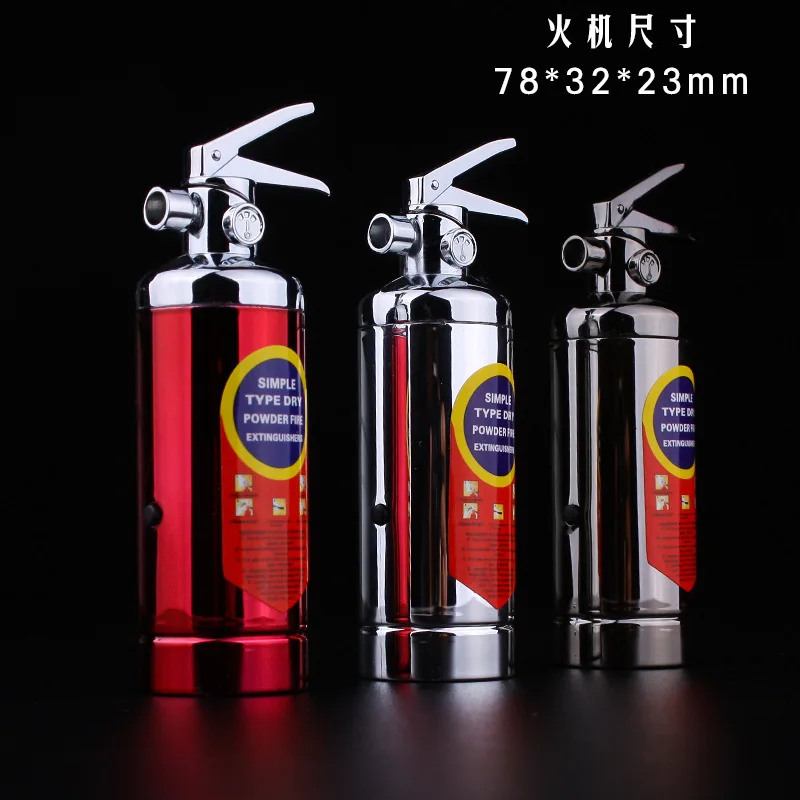 Fire extinguisher type lighter Metallic gas lighters Household Merchandises Lighters &amp Smoking Accessories | Дом и сад