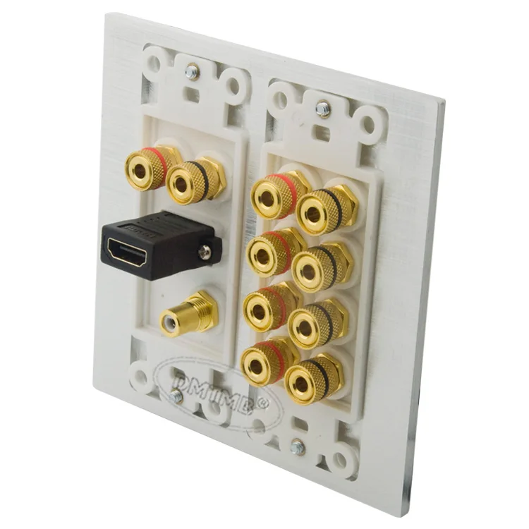 Алюминиевая звуковая колонка 5 1 настенная панель типа банан с разъемом Мама-мама