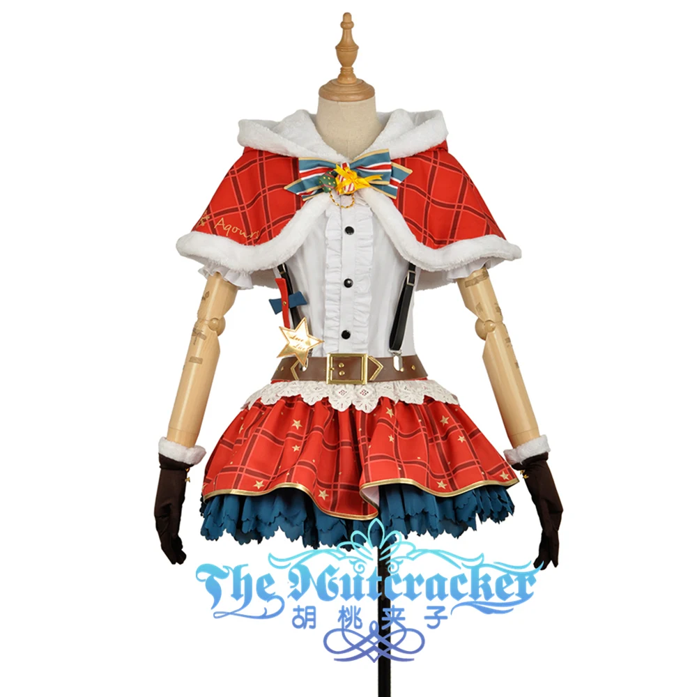 Карнавальный костюм Kunikida Hanamaru LoveLive!SunShine! Aqours девушка клетчатая юбка перчатки