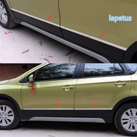 lapetus body molding door side line garnish trim cover protector guard lining stainless steel for suzuki sx4 s cross 2014 2020