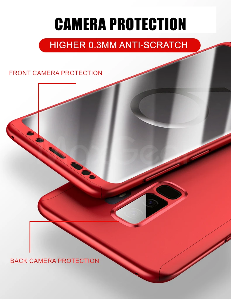 MaxGear 360 Полный чехол противоударный для телефона Samsung S20 Ultra S9 S8 Plus защитный S6 S7 Edge