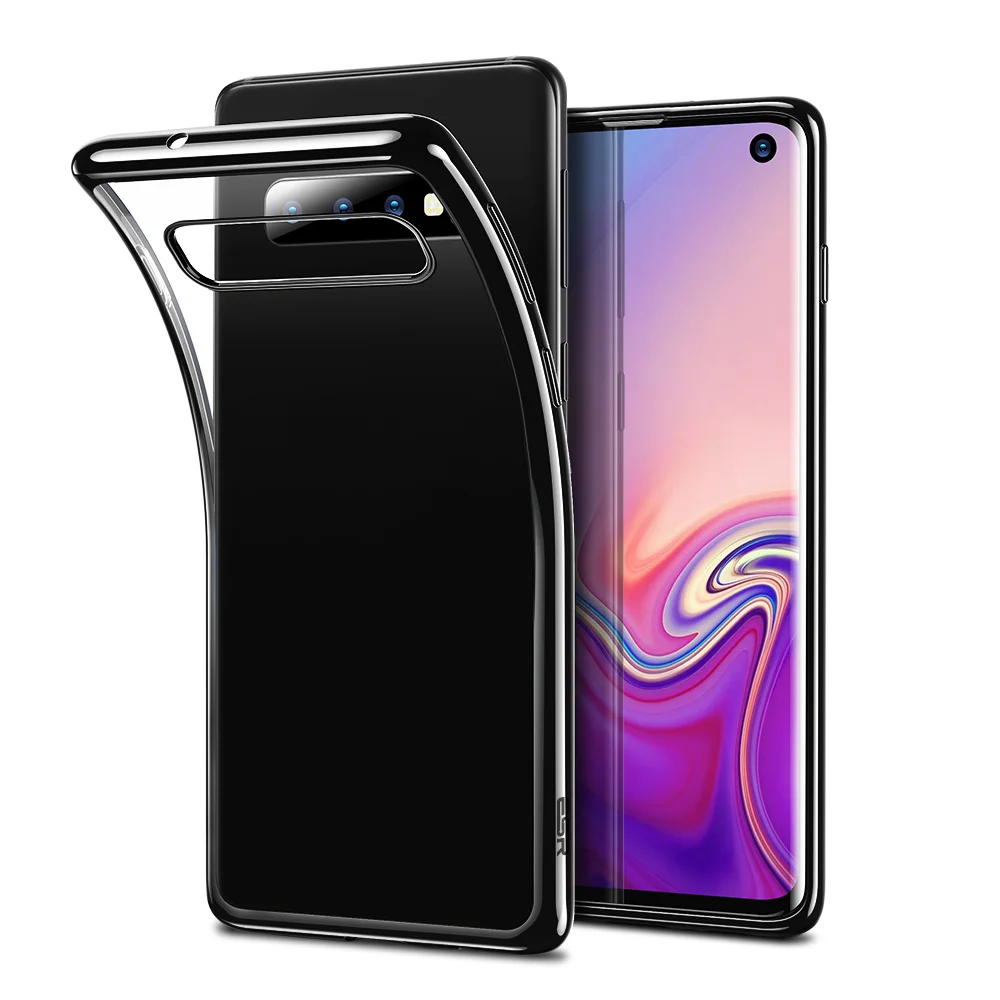 Чехол ESR для samsung Galaxy S10 S10 Plus, мягкий чехол из ТПУ с покрытием, чехол с глянцевым металлическим бампером, задняя крышка для samsung S10 Plus