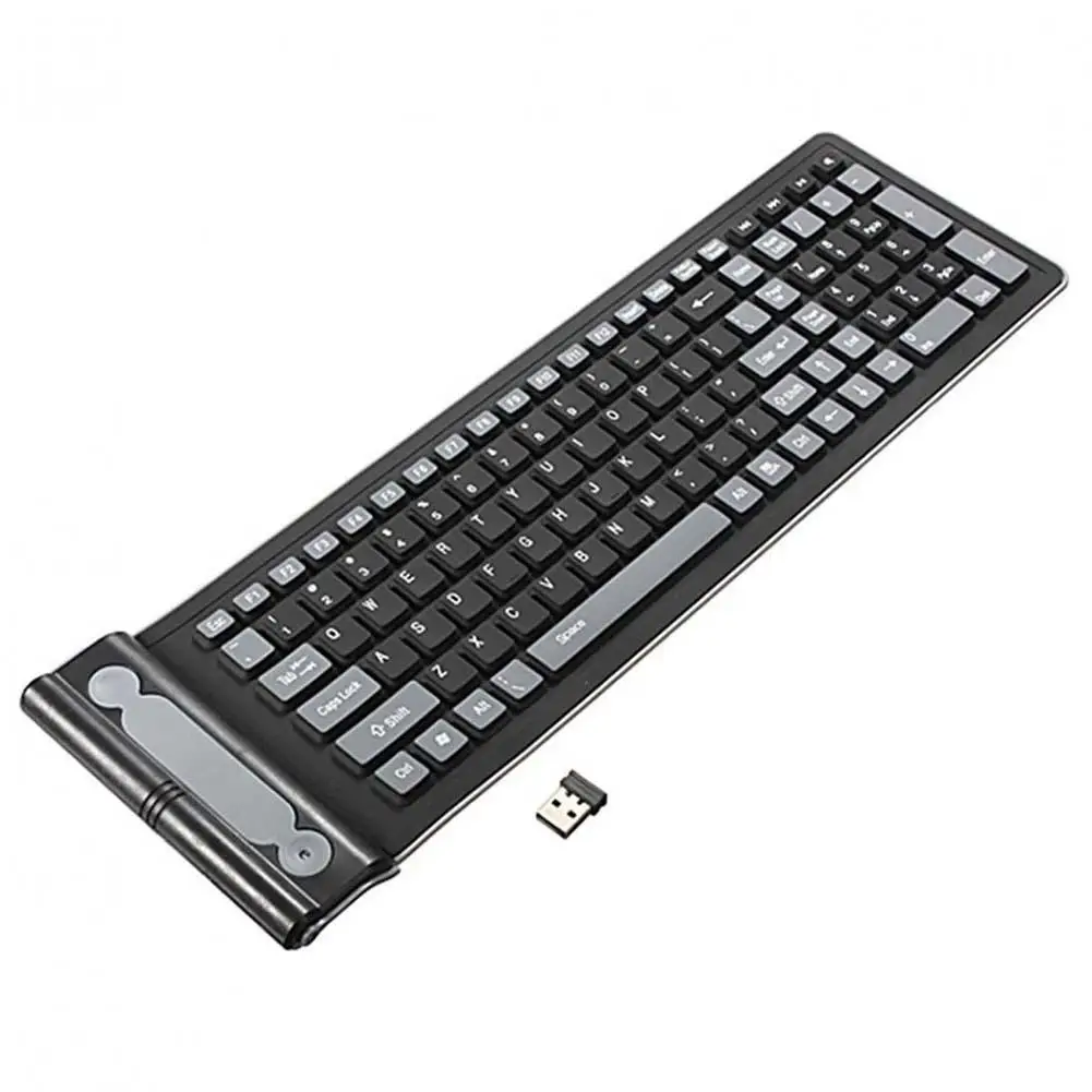 

2.4GHZ Wireless Waterproof Flexible Roll Up Silicone Rubber Portable Keyboard