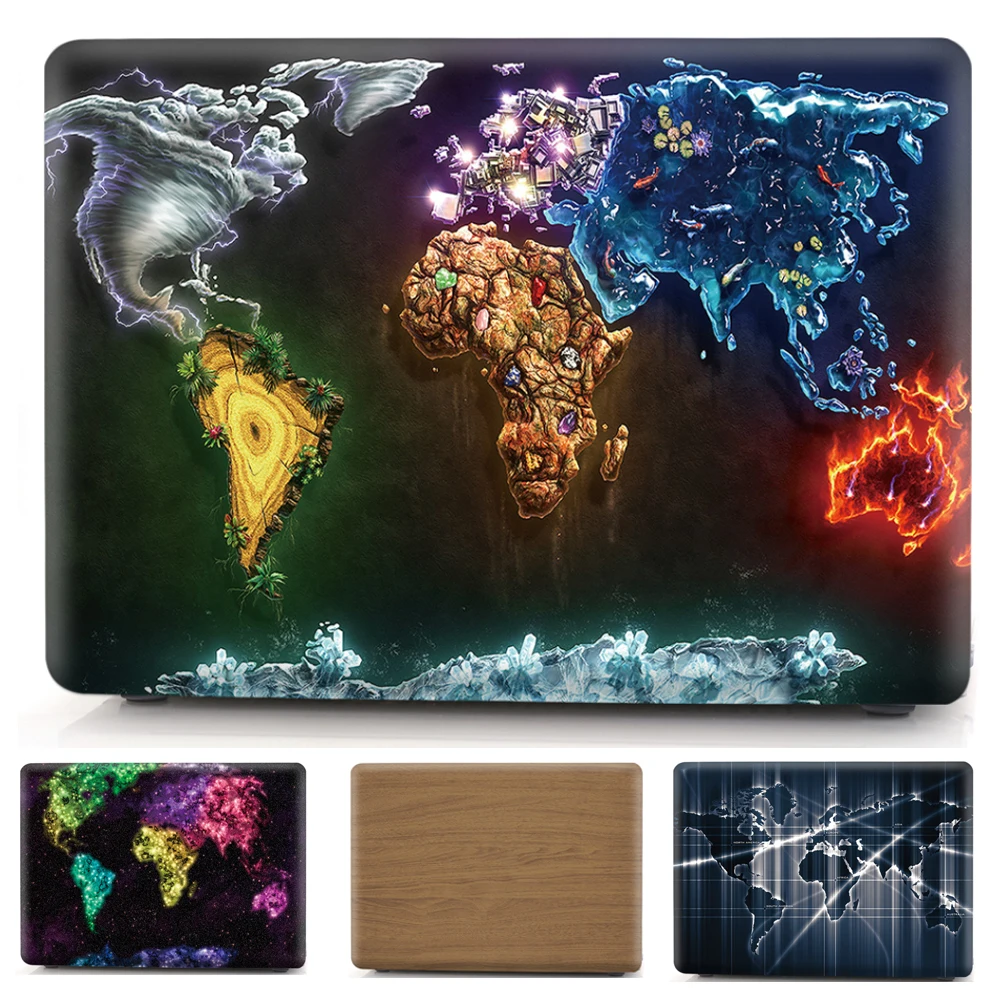Принт чехол для Macbook Air 11 13 Pro Retina 12 15 защитный в виде ракушки Apple mac book 3 4|case 1835|case