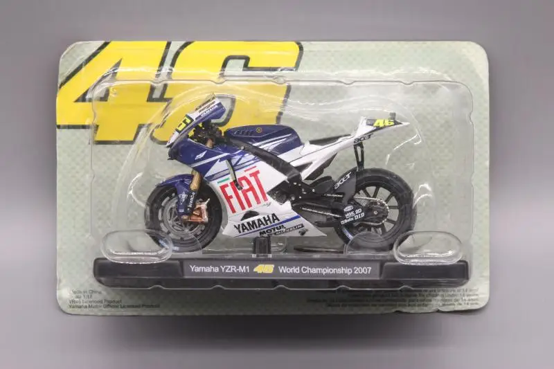 1 Leo 1:18 FIAT Yamaha YZR-M1 2007 мотоцикл сплав модель автомобиля литье под давлением металлические игрушки подарок на день рождения для детей мальчиков - Цвет: 1