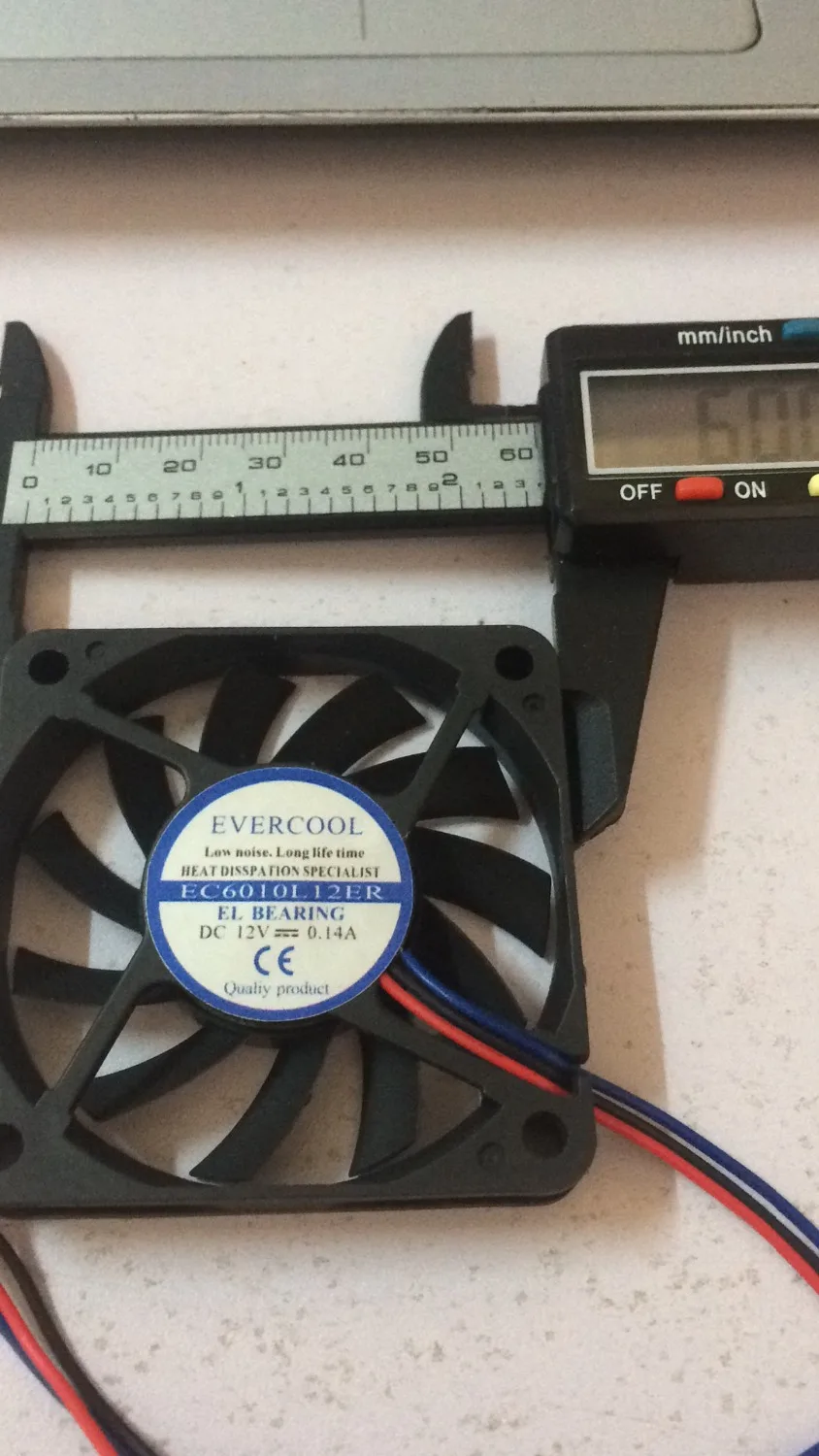 Вентилятор для охлаждения EVERCOOL 6 см 6010 12 В 0 14 А EC6010L12ER 3 провода | Компьютеры и офис